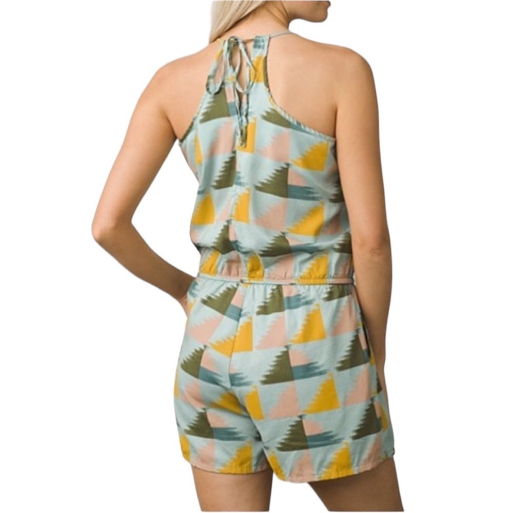 PRANA Franny Halter Neck Tie Romper - Picture 2 of 14